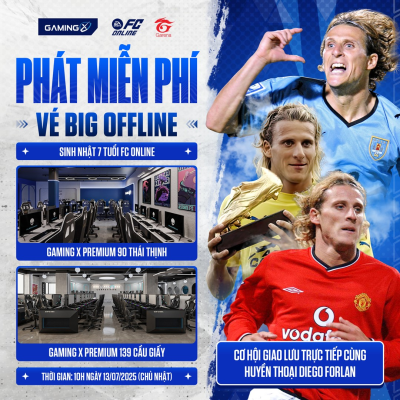 TẶNG MIỄN PHÍ vé Big Offline Sinh Nhật 7 Tuổi FC Online tại Gaming X