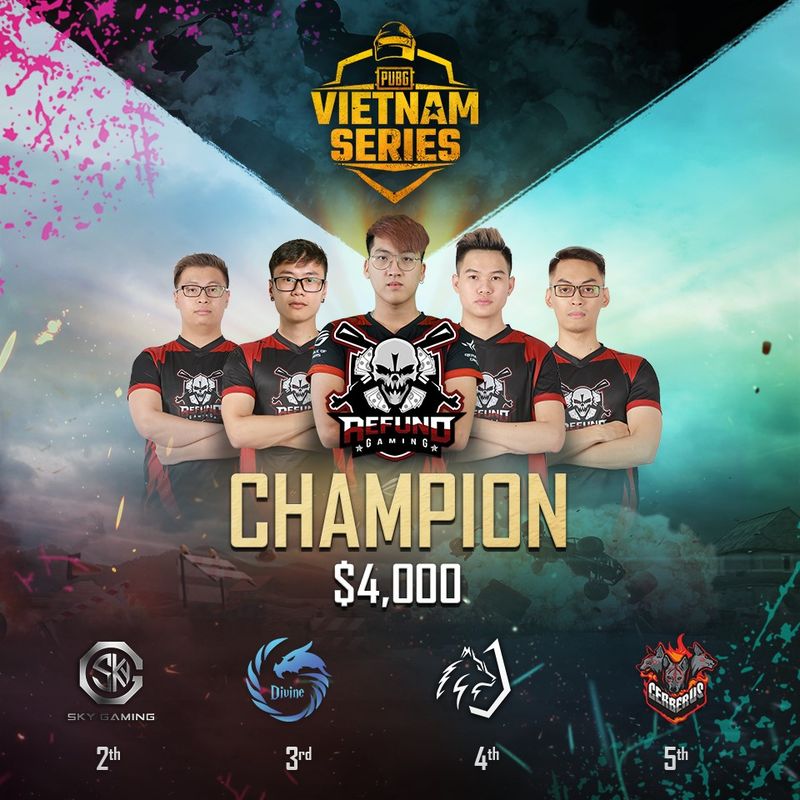 Refund Gaming vô địch Việt Nam với đội hình toàn những game thủ có kỹ năng hàng đầu