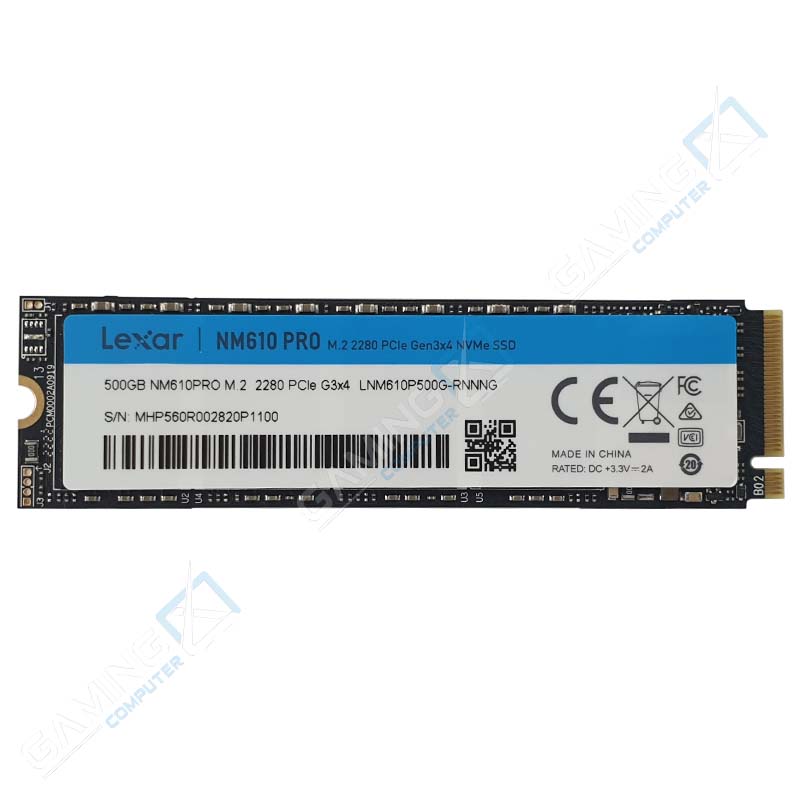 Ổ cứng SSD M2-PCIe 500GB Lexar NM610 PRO NVMe 2280 - Gaming X